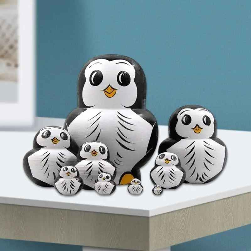 Russian Nesting Dolls 10 Pieces Hand Painted Toy Traditional Matryoshka Doll Traditional Russian Stacking Dolls