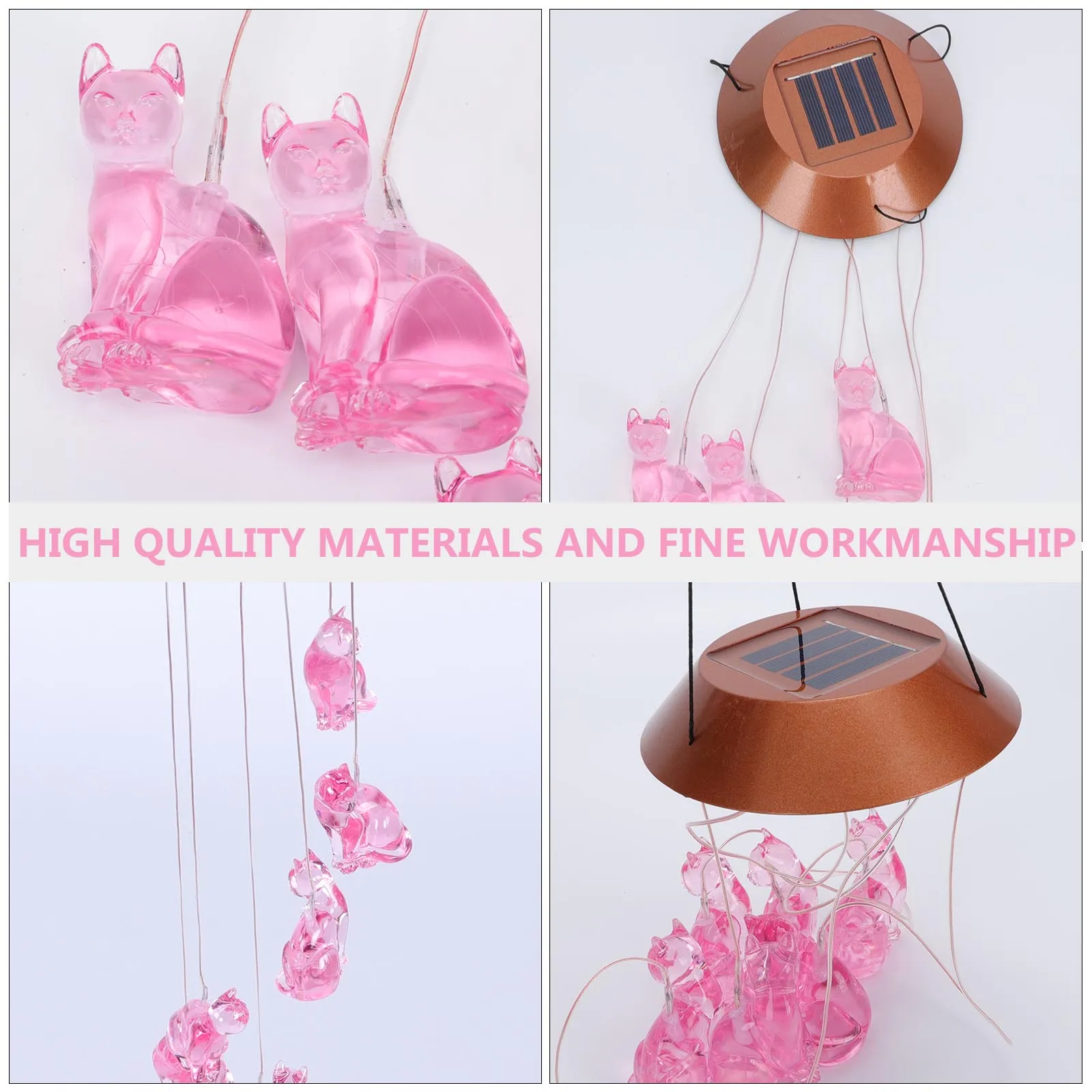 

Lamp Solar Charging Balcony Pendant Durable Plastic Hanging Chime Luminous Lamp Creative Gift Home Decorative Wind Bell Light