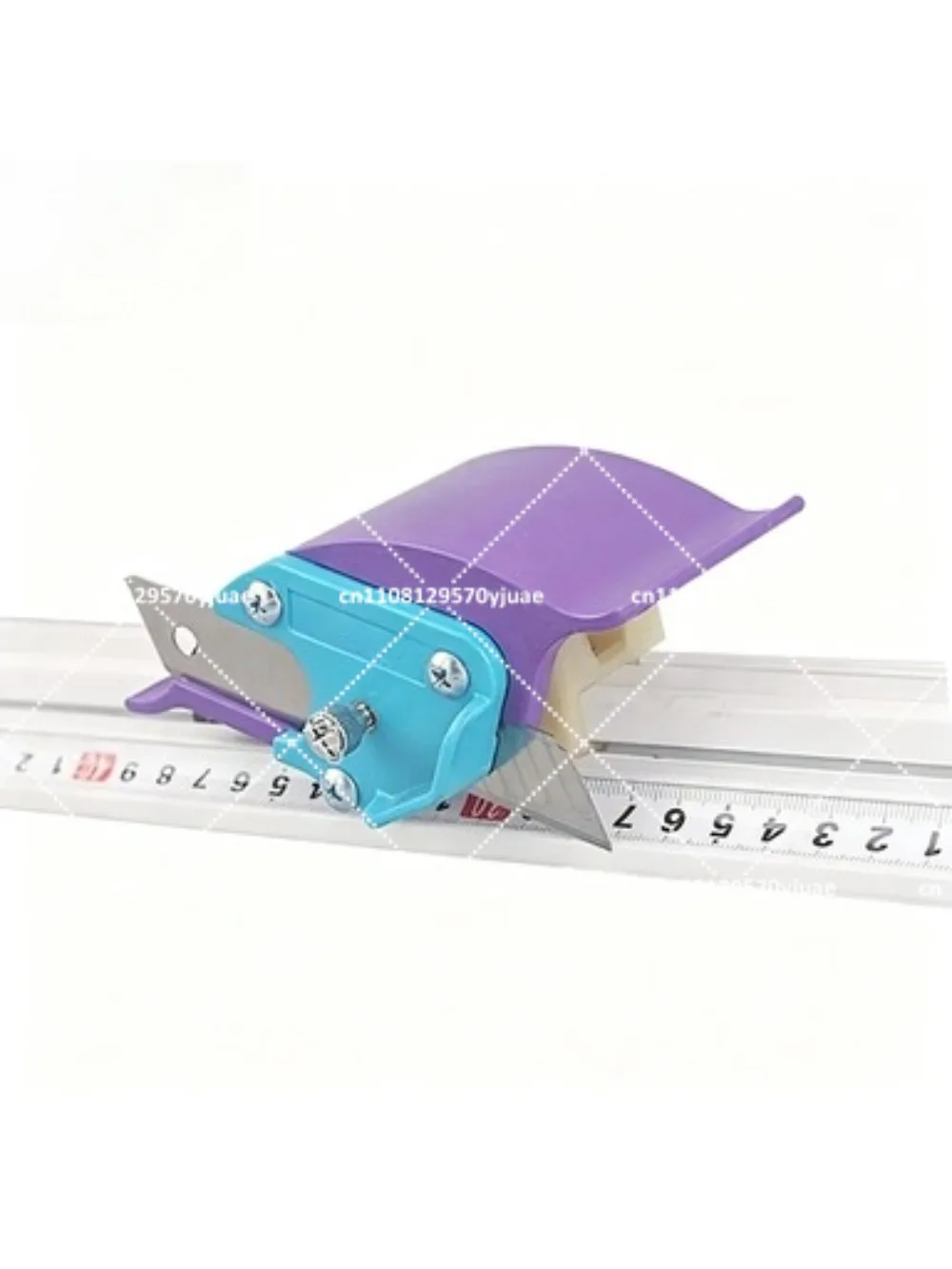 Sliding Cutting Knife Aluminum Alloy Ruler Art Drawing KT Board Paper Leather Cutting Tool