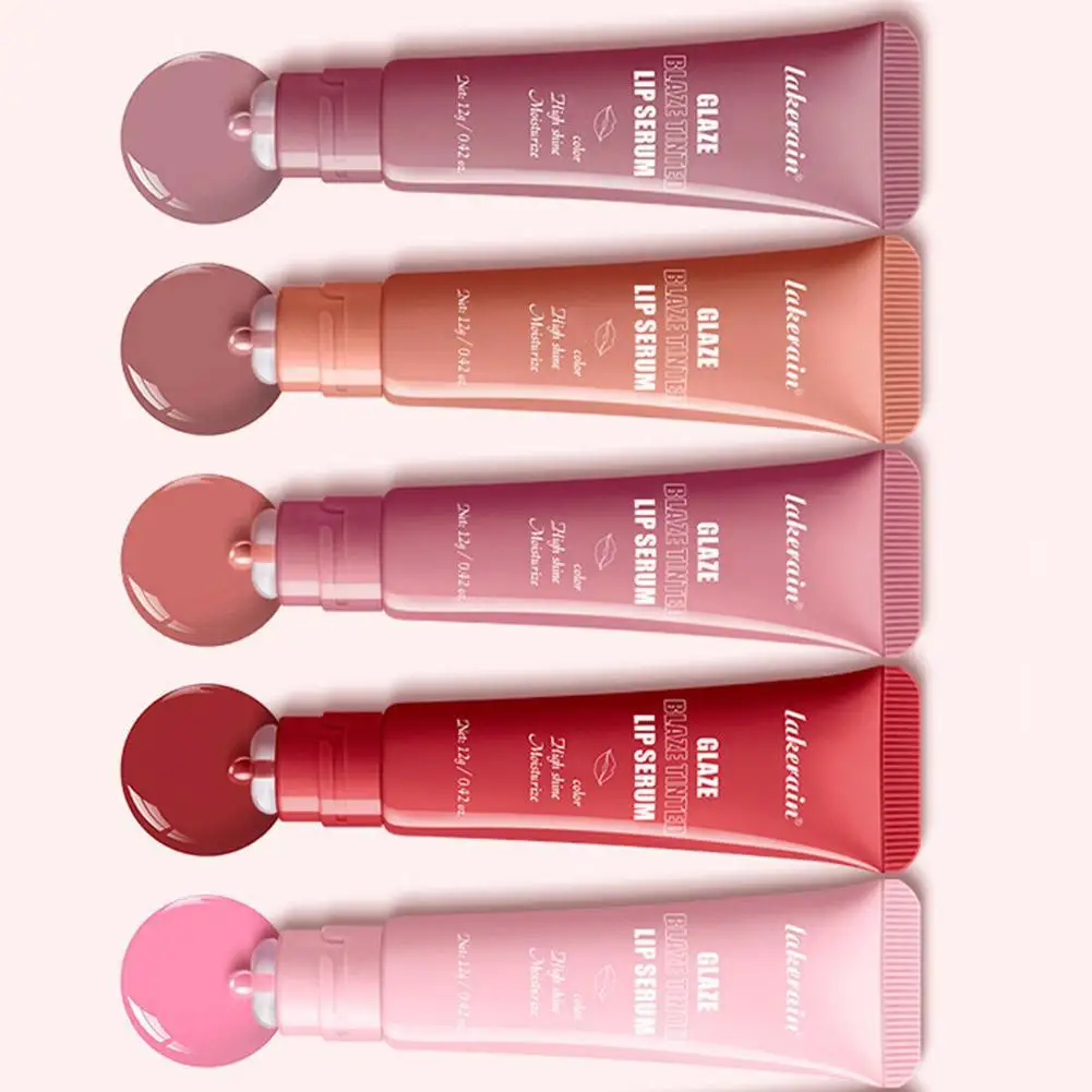 Brillo de labios hidratante, aceite labial de colores, canela, té de la leche, bálsamo labial ligero transparente, brillo de agua hidratante, lápiz labial esmaltado