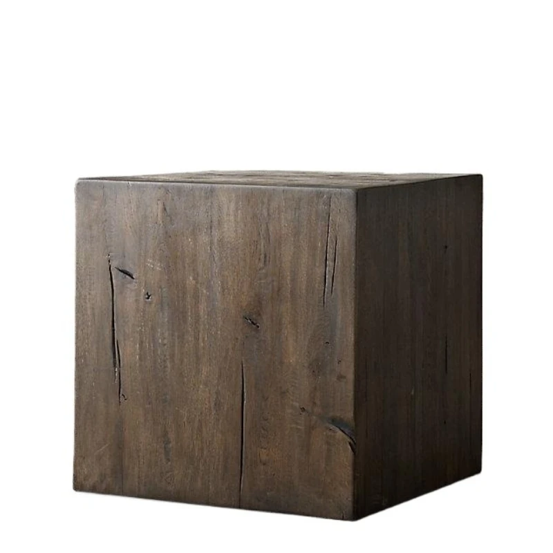 

Nordic simple solid wood edge few American RH furniture American rural retro square few Italian minimalist