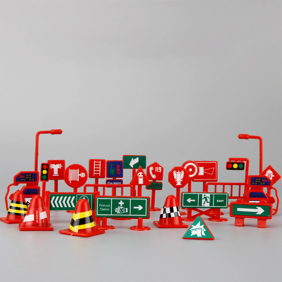 

112 Pcs Traffic Signs Toys for Kids Educational Childrens Warning Sign Stickers Street Logo Toddler Learning Gifts