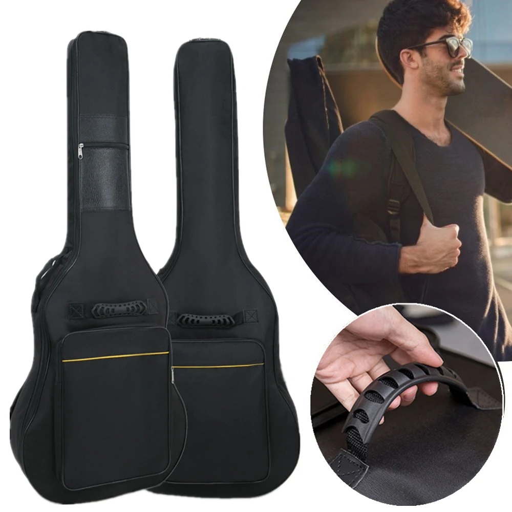 

with Handle Guitar Case Waterproof Acoustic Guitar Guitar Bag Instrument Bags Guitar Backpack Double Shoulder Straps