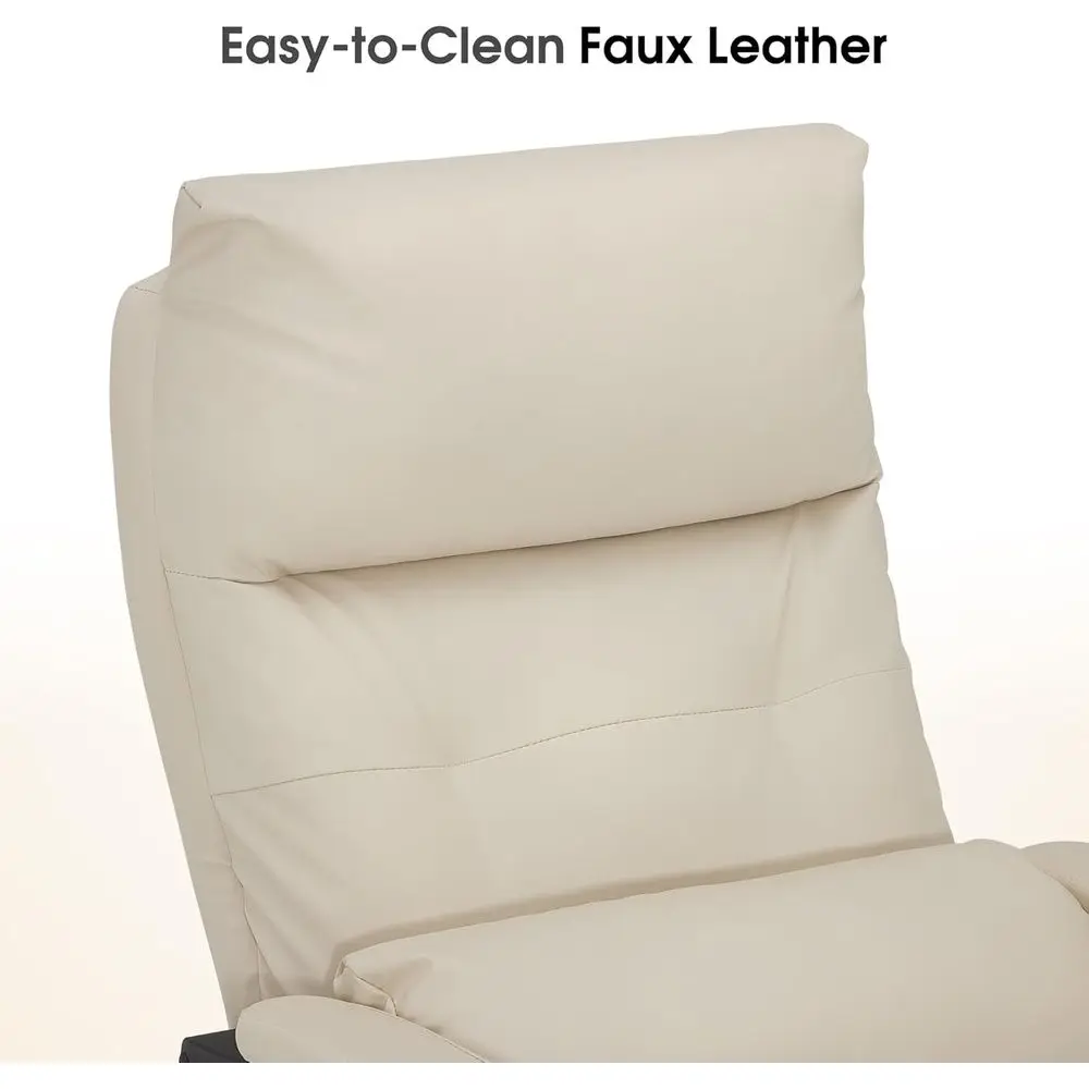 Cadeira de salão reclinável com apoio para os pés, 360 °   Cadeira giratória, altura ajustável, cadeira de cílios de couro sintético macio para tratamentos faciais, extensão de cílios