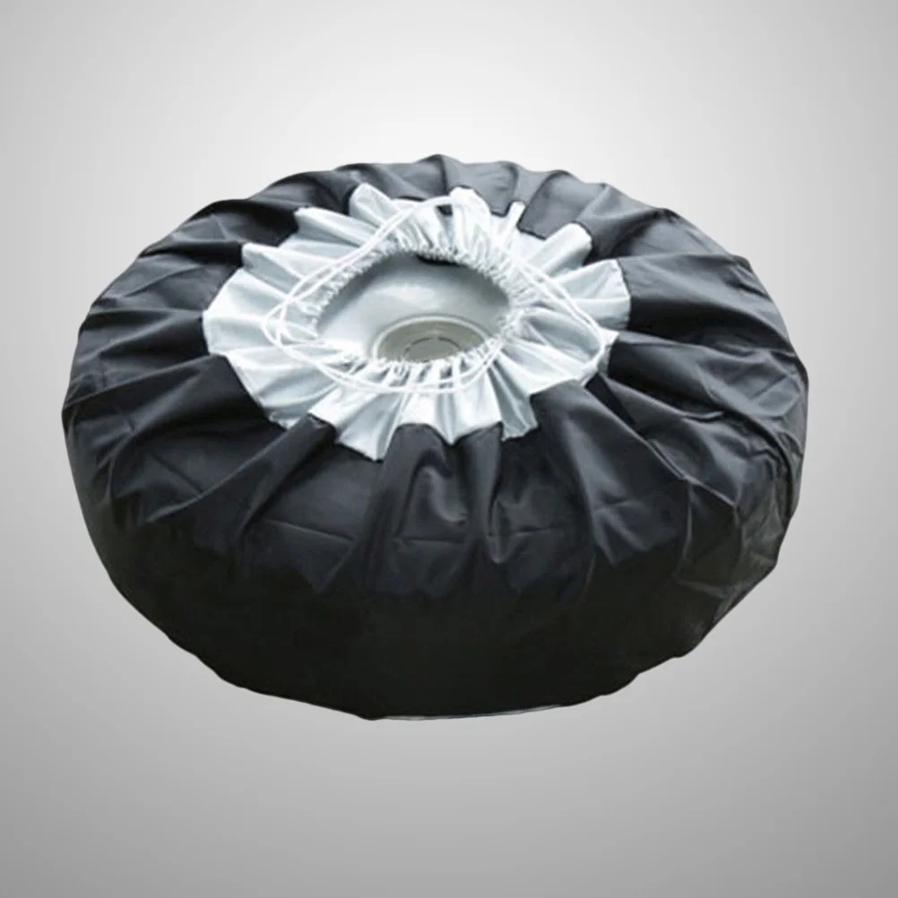 

65Cm Car Wheel Tire Cover Oxford Fabric Waterproof Uv Resistant Scratch Proof Dust Protector for Spare Tire Long Life Use