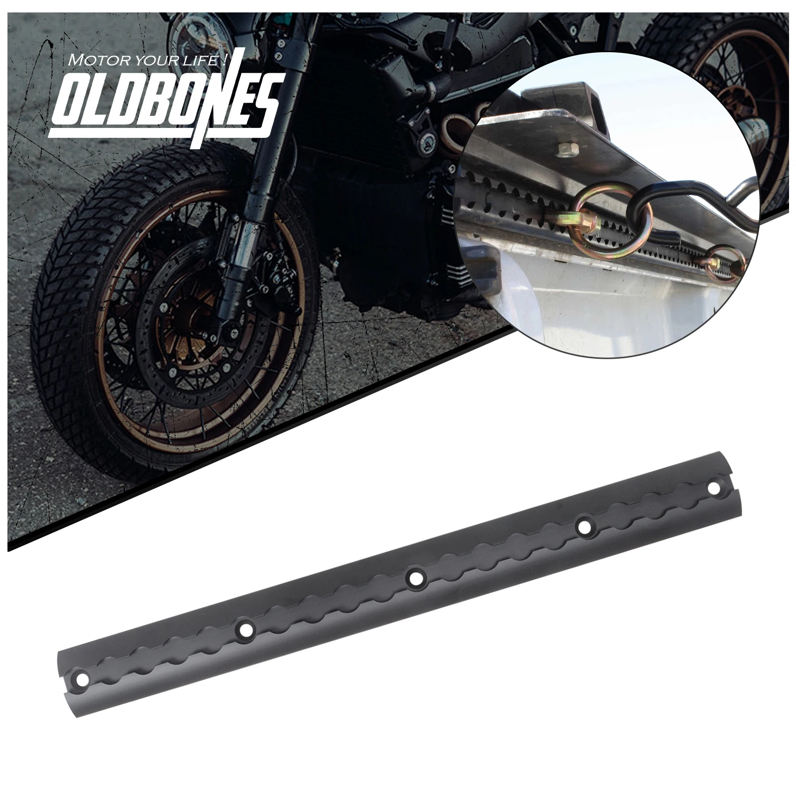 

50CM Universal Anchor Trail Tie Down Rail System Rail Tracking Bike Motorcycle Trailer Keeper Cargo Control for Airline Track