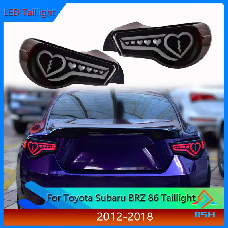 

For Toyota 86 Taillight Assembly Subaru BRZ Modified LED Dynamic Running Horse Turning Taillight Assembly Brake Reversing Light