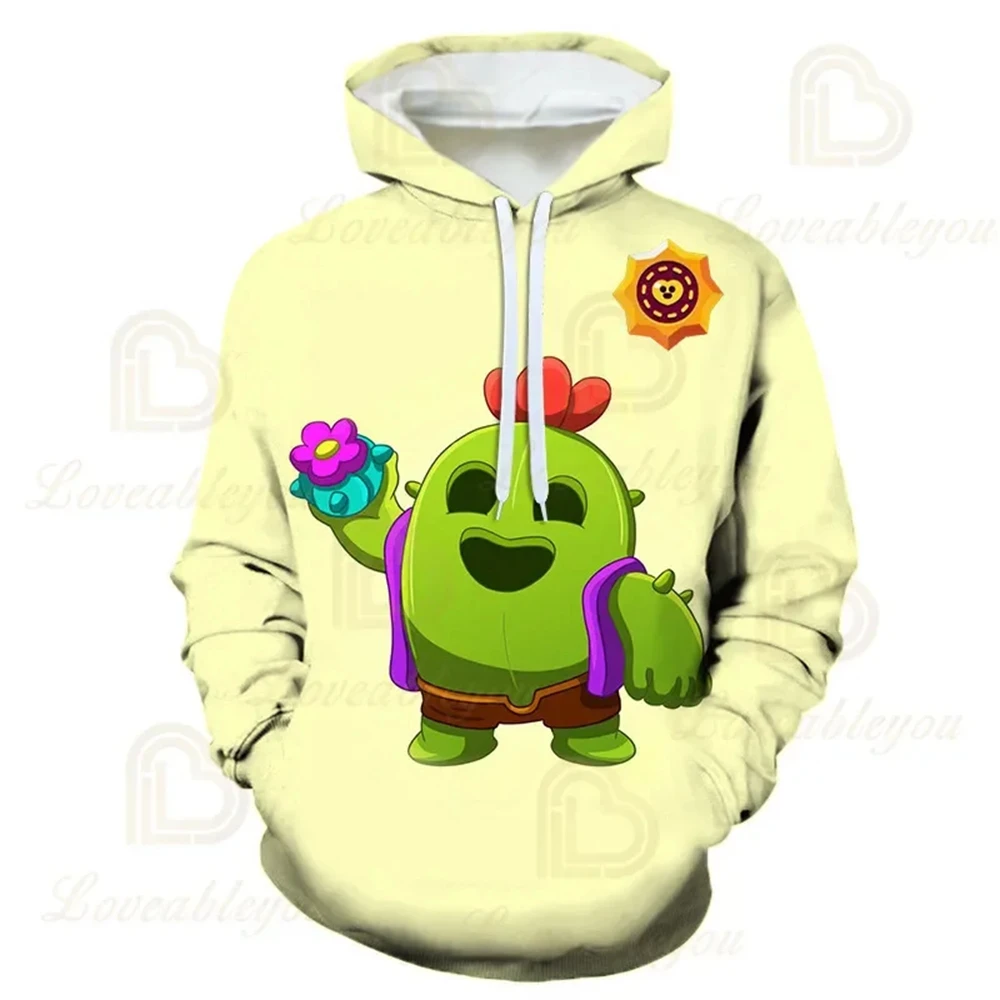 2024 New Boys Girls Cartoon Sweatshirt Brawlers-Hero Kid Hoodie 3D Print Fashion Tops Teen Pullover Kids Adults Hoodies Clothing