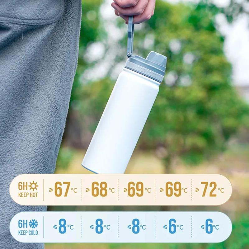 Tyeso زجاجة تُرمُس مكنسة من الفولاذ المقاوم للصدأ قارورة كوب للسفر التخييم معزول زجاجة ماء الرياضة كوب حراري الساخن الباردة القدح الرجال