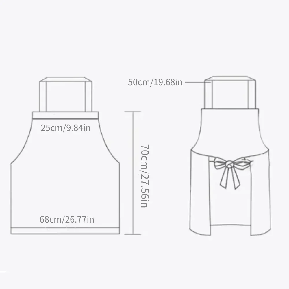 Grembiule da cucina Grembiule da cucina leggero e sottile Salopette da caffè per adulti impermeabile e resistente all'olio Grembiule Accessori da cucina stile coppia