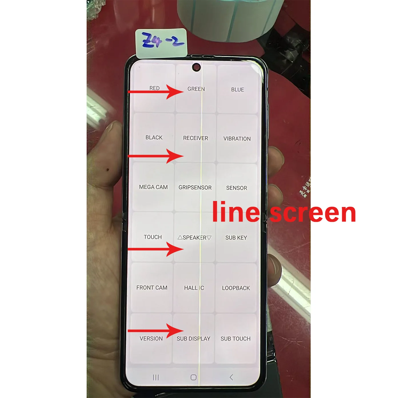 NEW With Single AMOLED LCD For Samsung Z Flip 4 Defected Dot Line LCD Inner Screen For Z  Flip 4 Display Touch Screen Digitizer