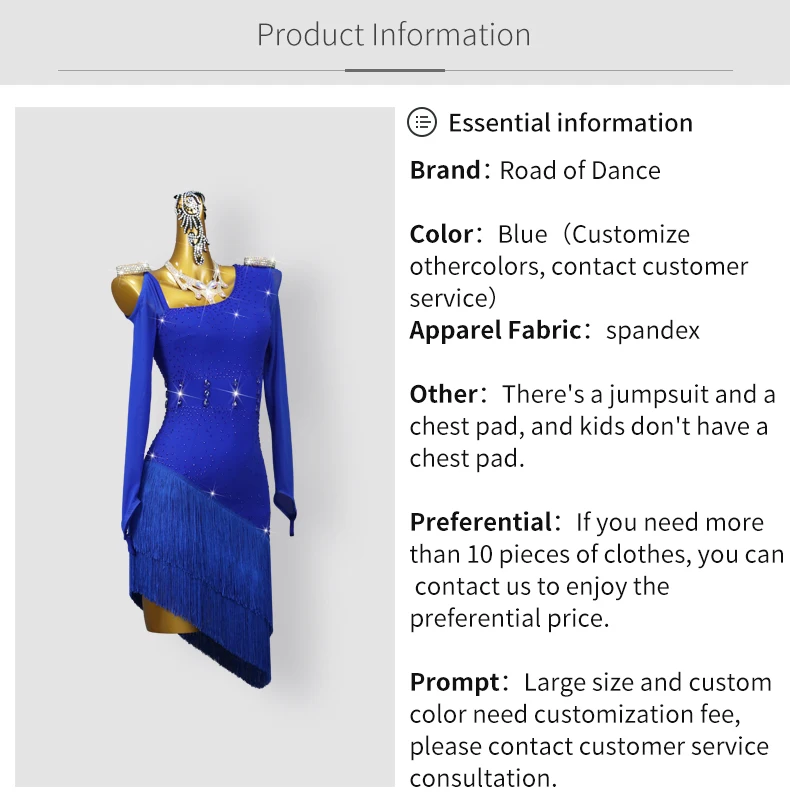 Damen-Latein-Tanzwettbewerbskleid, elegante Partykostüme für amerikanische Mädchen, 2026 Ballsaal-Karneval-Übungskleidung, Party-Outfit – Detail 3