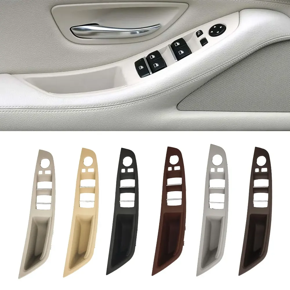 

For BMW F10 F11 Car Left Inner Handle Interior Door Panel Driver's Window Switch Frame Storage Box for BMW 5 Series 520 528 535