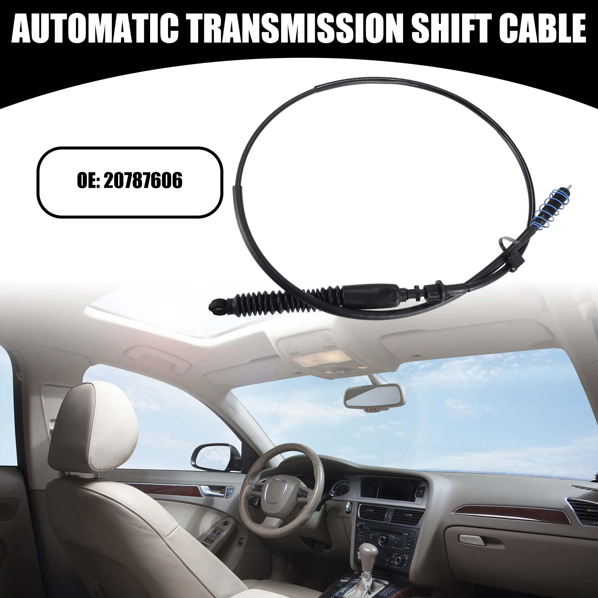 UXCELL Lower Automatic Transmission Shift Cable NO.20787606 for Cadillac Escalade