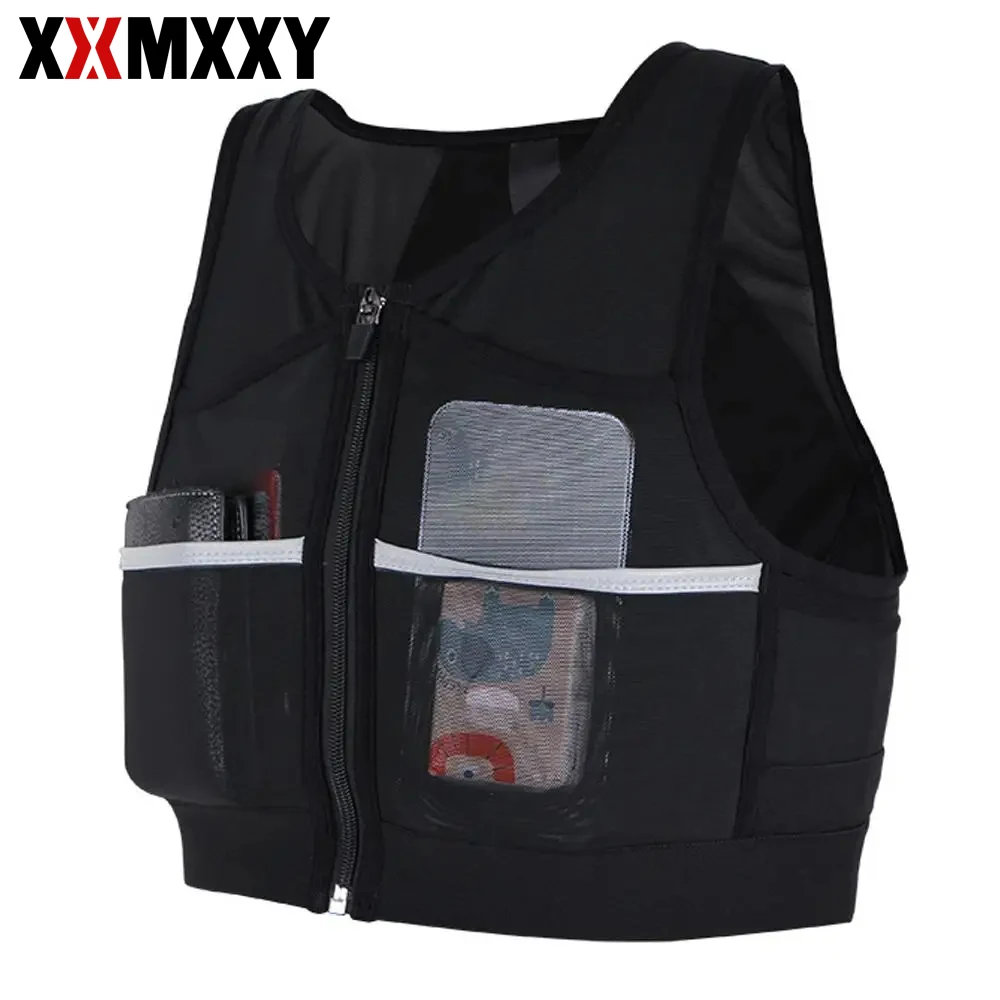 

1Pcs Reflective Running Vest, Backpack Mesh Breathable Hydration Pack Lightweight Elastic Women Men for Outdoor Bicycle