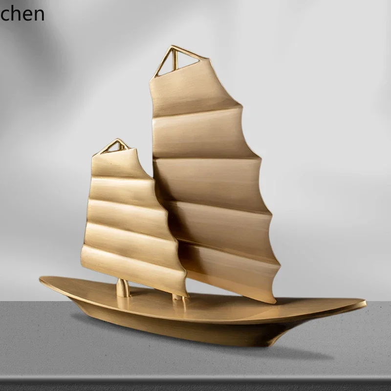 DSAHome Living Room TV Cabinet Entrance Decoration Office Sailboat Ornament Opening Gift