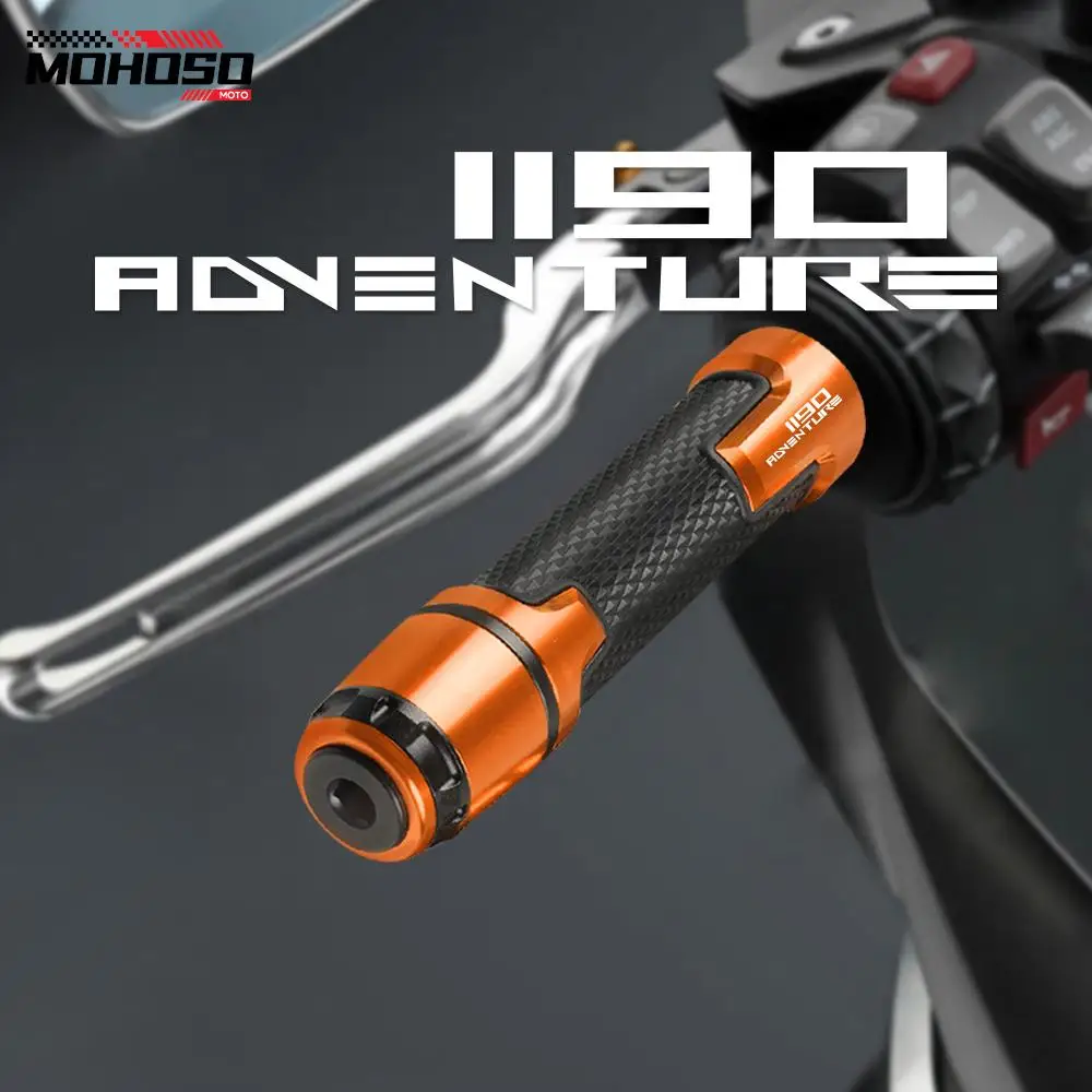 

For 1190 Adventure R 2013-2016 2014 2015 Motorcycle 7/8"22MM Handlebar Grips Handle Bar Cap Ends 1190Adventure R Accessories