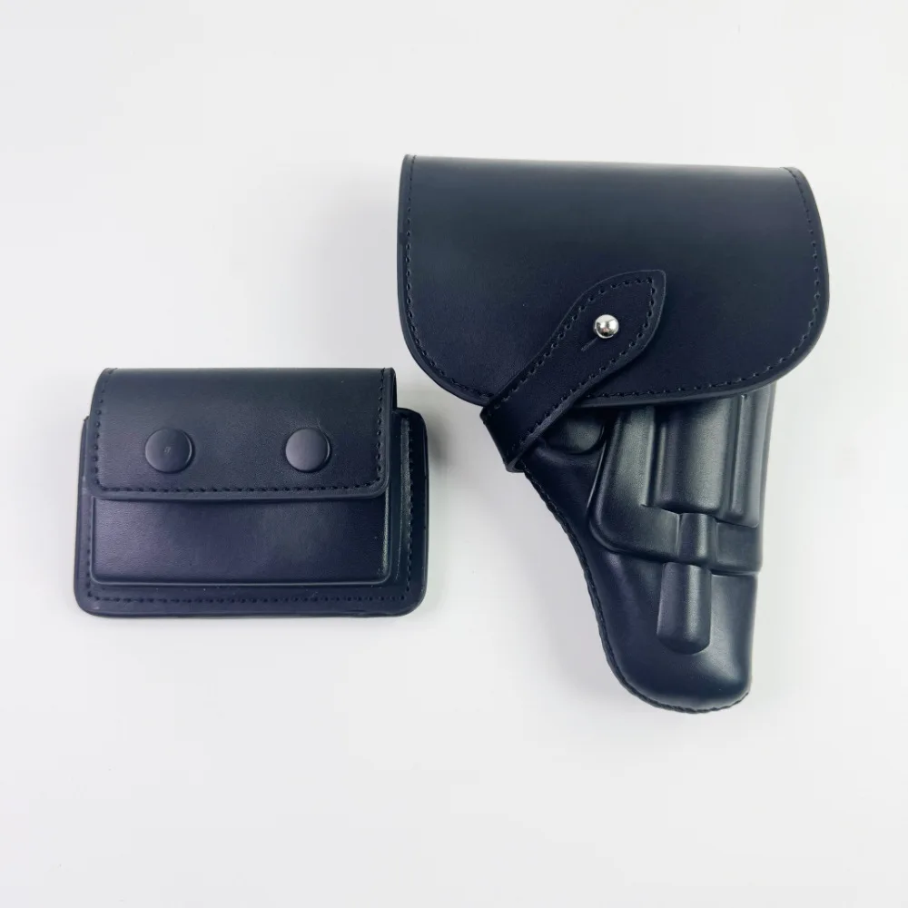 

Waist Pistol Holster 10mm Revolver Magazine Pouch Leather Belt Pouch Rotary Quick Draw 10mm Cowhide Magazine Holder