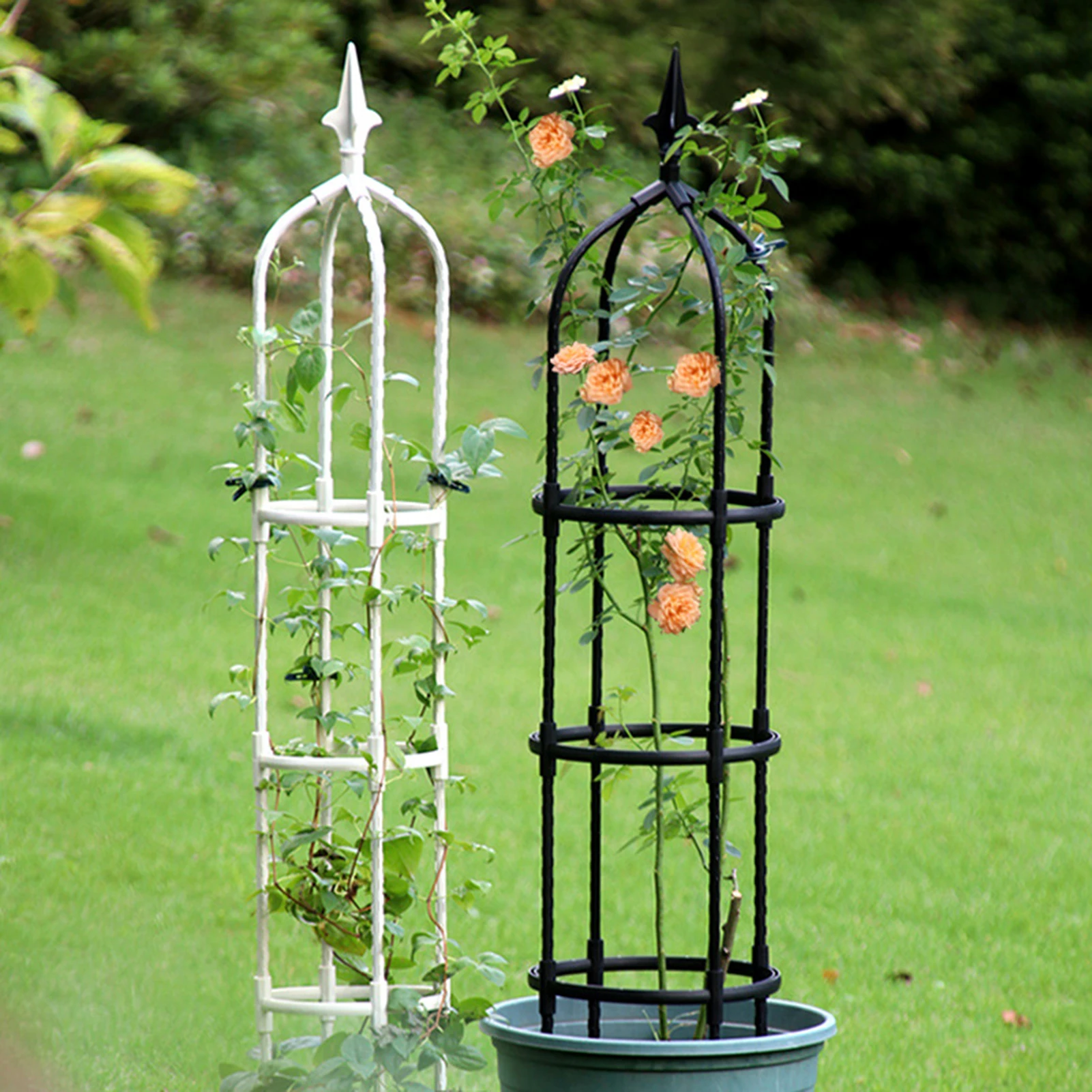 

Garden Tower Climbing Plant Trellis Reinforced Vertical Pot For Flowers Plants Frame Trellis Climbing DIY Flower Vines Pot Stand