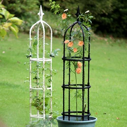 Garden Tower Climbing Plant Trellis Reinforced Vertical Pot For Flowers Plants Frame Trellis Climbing DIY Flower Vines Pot Stand