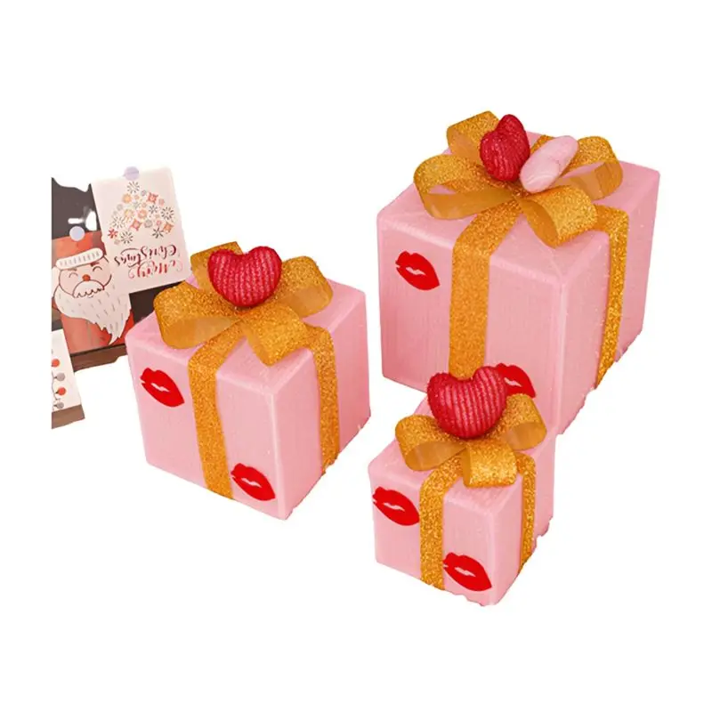AEE2-Love Lips Gift Box Three-Piece Set Valentine's Day Gift Box Valentine's Day Decoration Birthday Decoration
