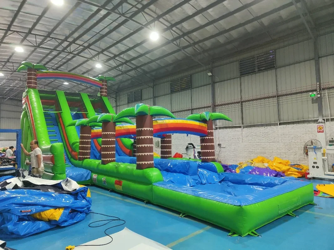 New Design Commercial Jumping Castle With Slide And Pool Giant Inflatable Water Slide Inflatable Games For Adults