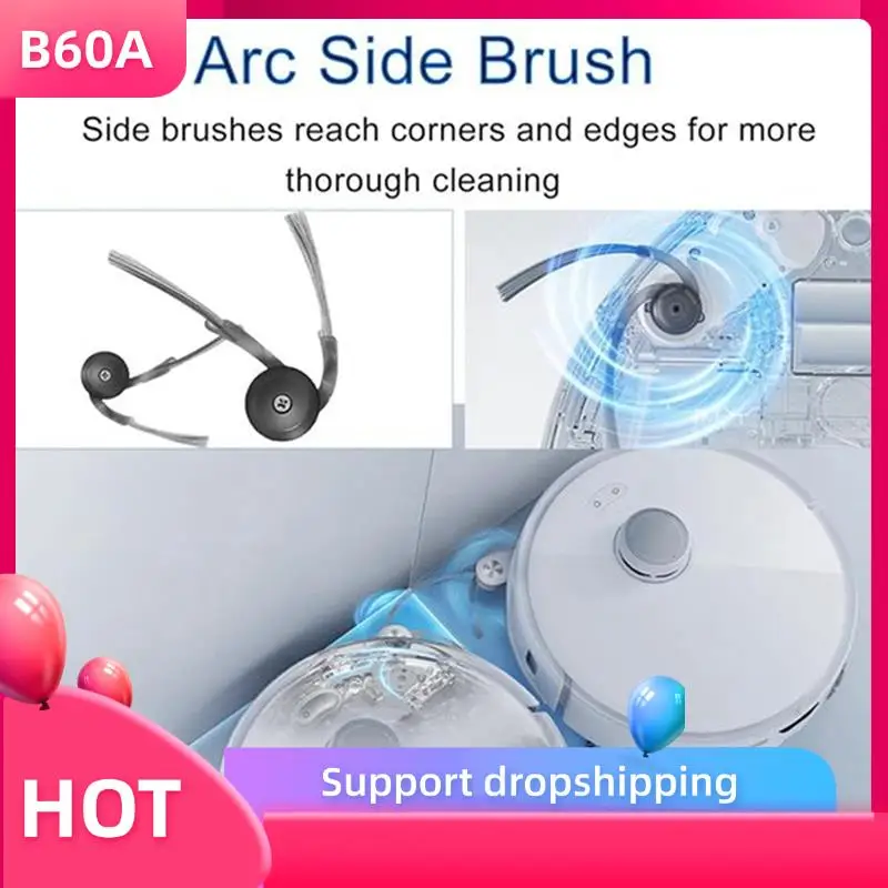 

B60A 52PCS Replacement Parts For Roborock Qrevo Curv /P20 Pro Vacuum Attachments Main Side Brushes Dust Bags Mop Pads Filters