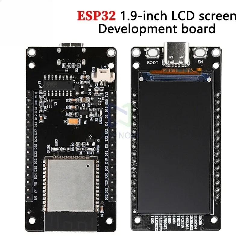 Esp32 Development Board 1.9-Inch Lcd Screen Wifi Bluetooth Development Board Type-C Onboard Esp32-32 Module