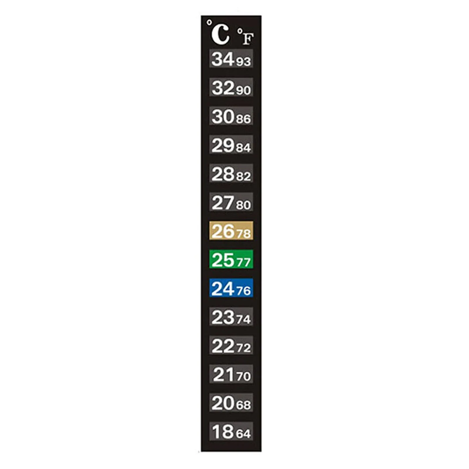 10-1Pcs Stick-on Sticker Thermometers Digital Aquarium Fish Tank Fridge Thermometer Sticker Measurement Temperature Tools