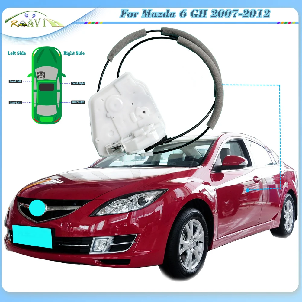 

Roavia для Mazda 6 GH 2007-2012, автомобильный дверной замок в сборе, блок блокировки двигателя, центральный замок, двигатель дверного замка, машина