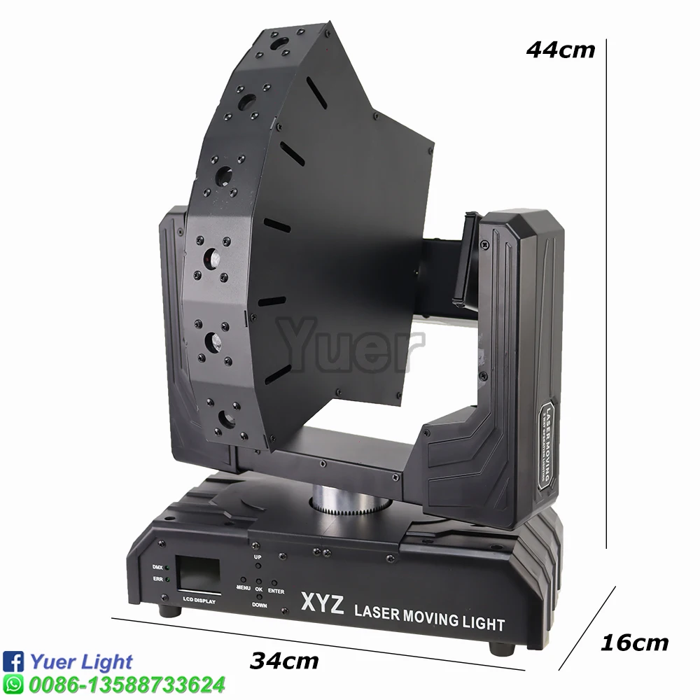 NEW 6 Eyes RGB Beam Laser Moving Head Light 6X500MW XYZ Axis Infinite Rotation DMX DJ Disco Party Stage Swing Effect Projector