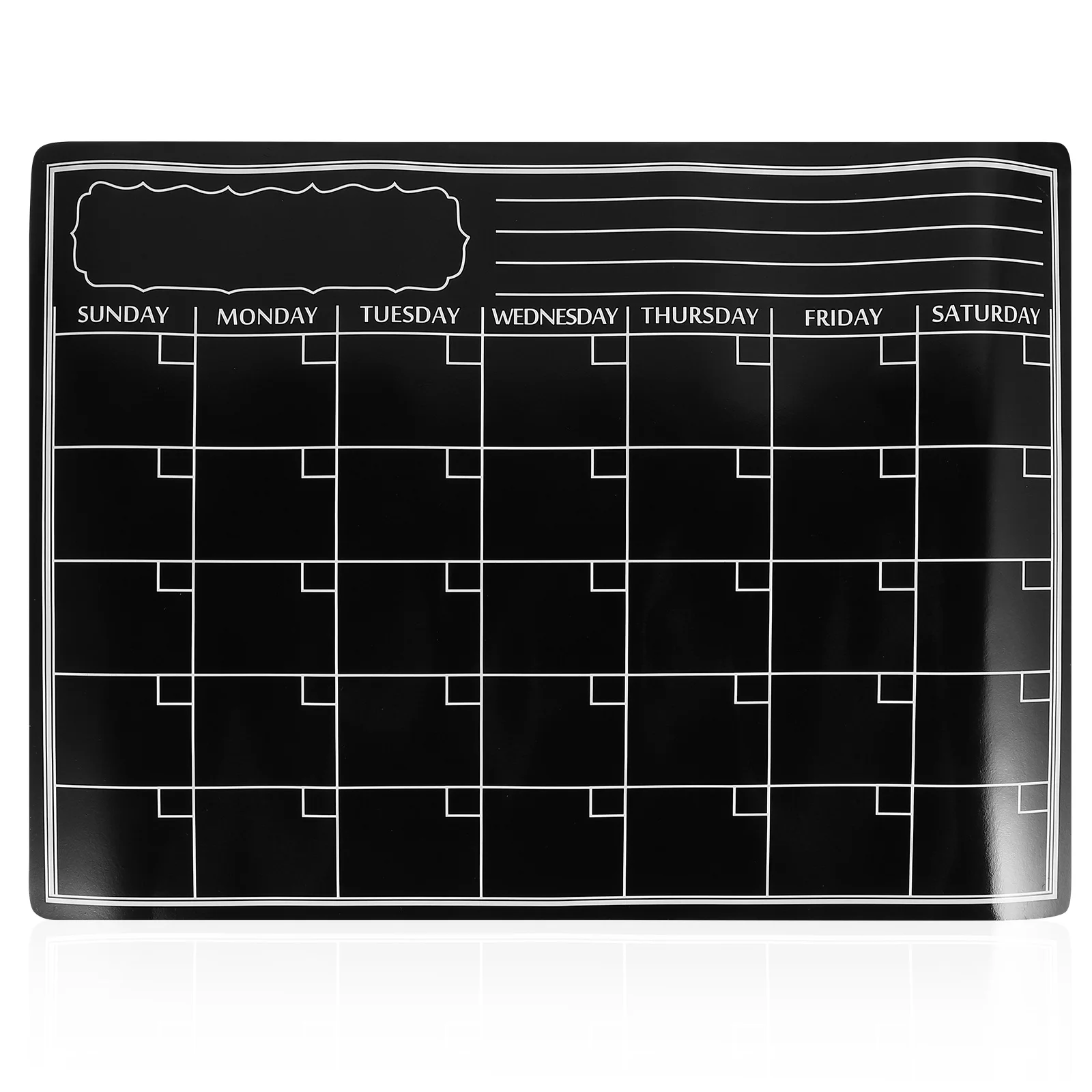 سبورة بيضاء مغناطيسية للثلاجة، مخطط جدول قابل للمسح، لوحة رسم خربش للكتابة السلسة لطلاب المكاتب والمعلمين