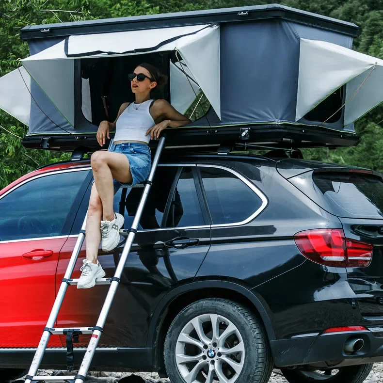 

Off- Road 4x4 SUV Pickup Truck Car Rooftop Tent RTT Aluminum 3-4 Person HardShell Car Tent Camping