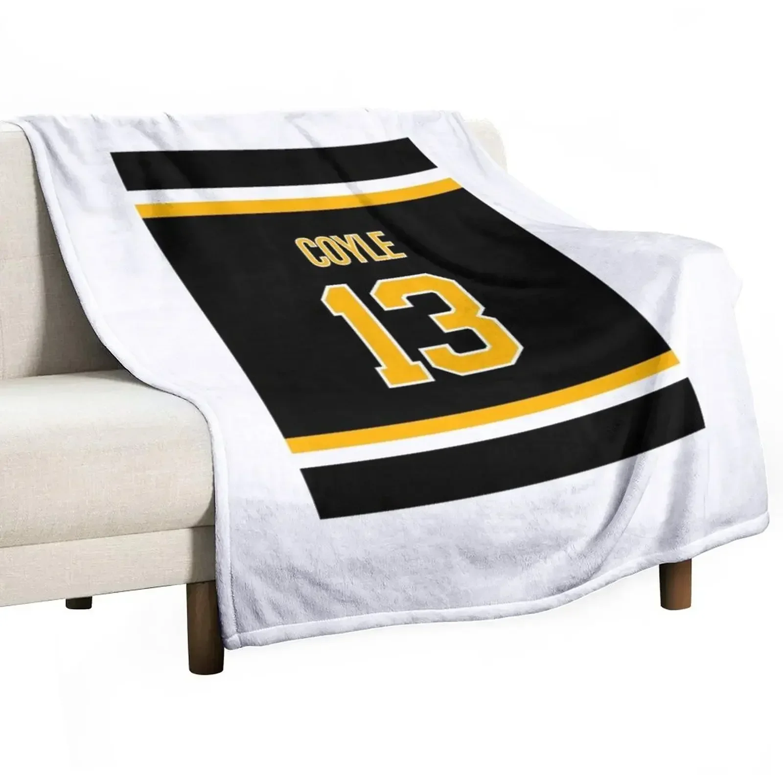 Charlie Coyle Jersey Throw Blanket Flannel Fabric Heavy Blankets