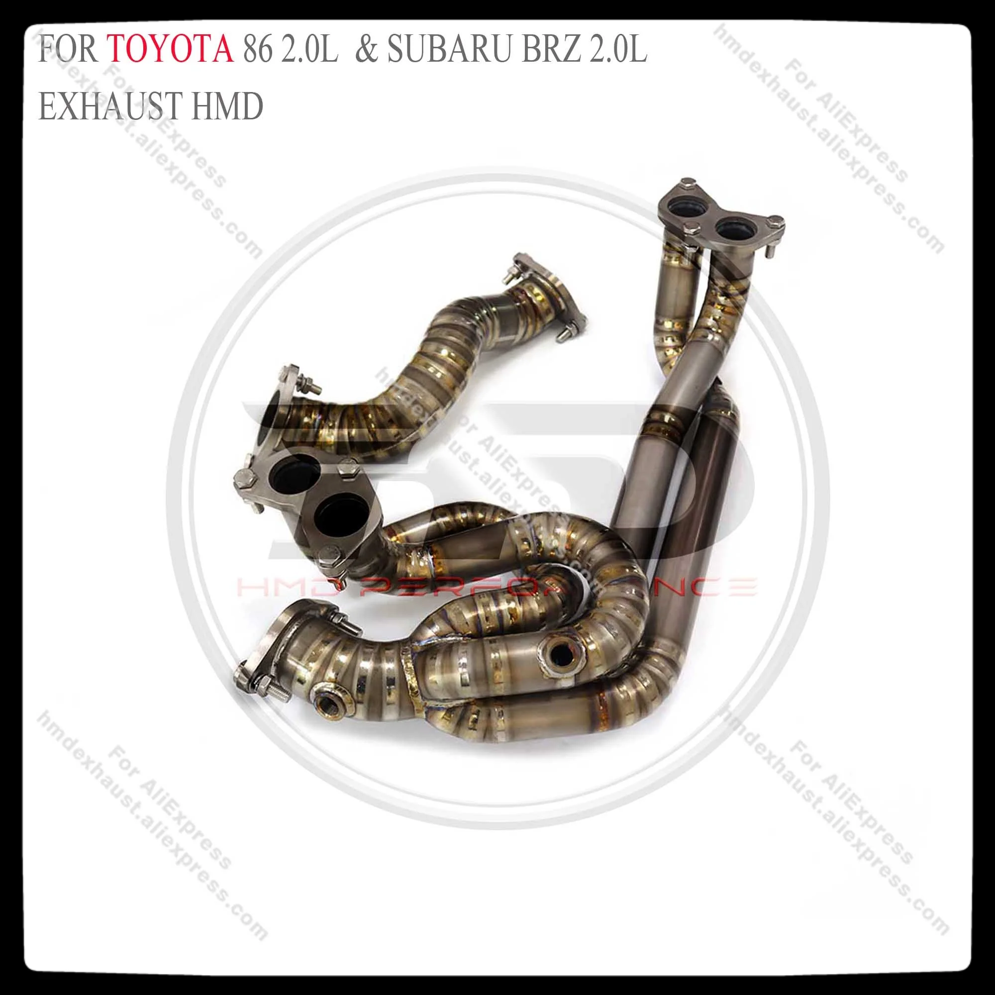 HMD Titanium Alloy Exhaust System For Toyota Toyota 86 2.0L  & Subaru BRZ 2.0L  Headers No cat Downpipe Exhaust Manifold Car