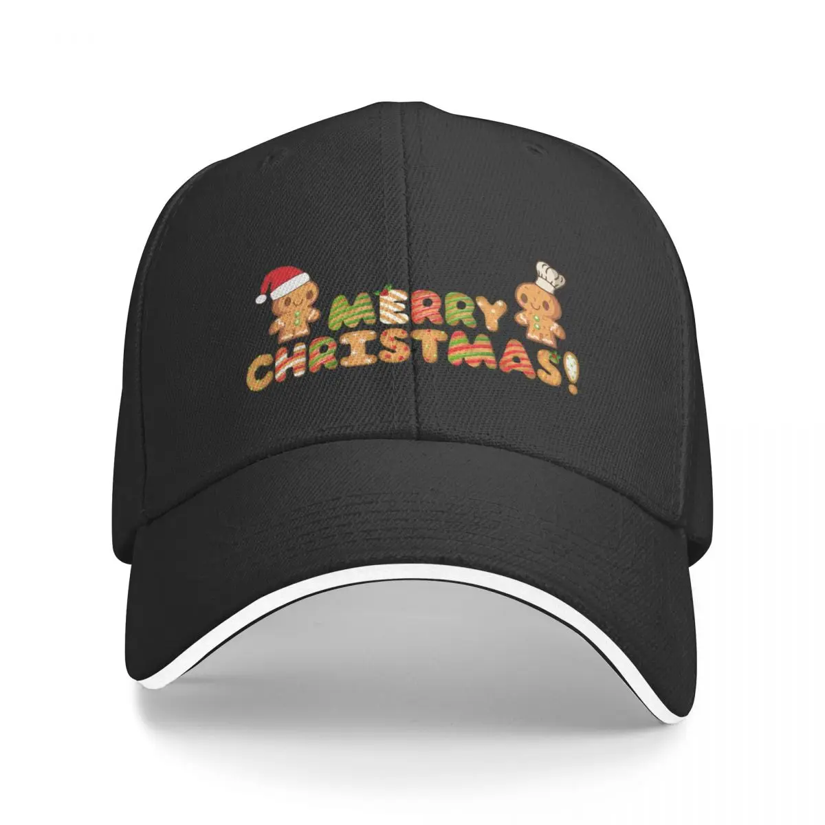 A Merry Gingerbread Christmas! Baseball Cap Gentleman Hat Hip Hop Golf Cap custom Hat Sun Hats For Women Men's