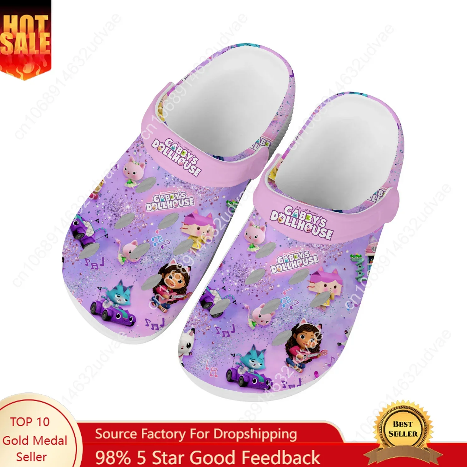 

GabbysDollhouse Water Shoes Mens Womens Comfortable Fashion Home Garden Clogs Customizd Sandals Beach Breathable Hole Slippers