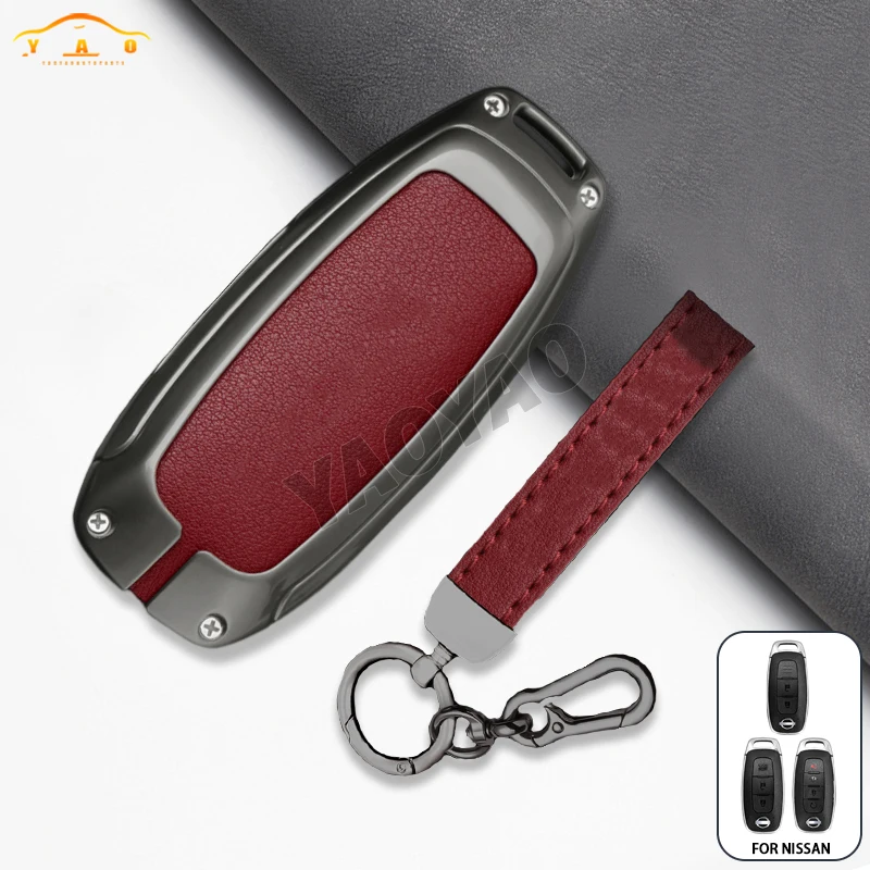 

Zinc Alloy Car Key Case Cover For Nissan X-trail T33 Qashqai J12 Teana Altima Keyless Protect Cover Accessories