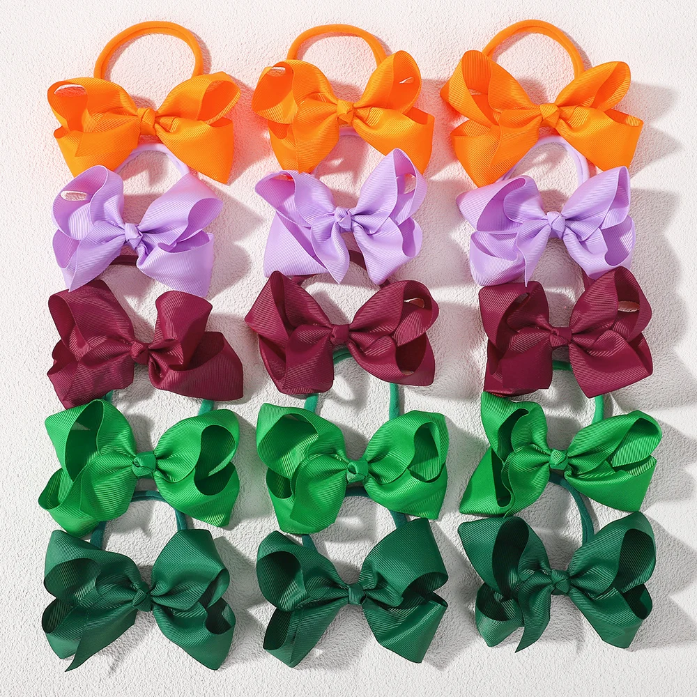 

20Pcs random color ribbon bows hair band for newborn infant classical head band babys travel party dress up headdress