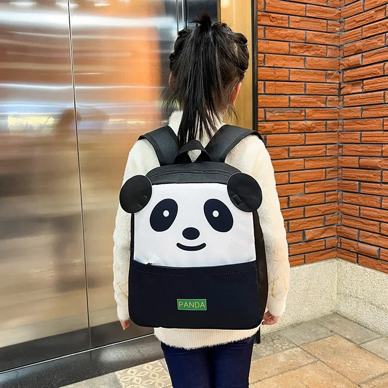 Cute and Lightweight Kindergarten Panda  Schoolbags for Boys and Girls Cartoon Backpack for Children\'s Leisure Travel Bag