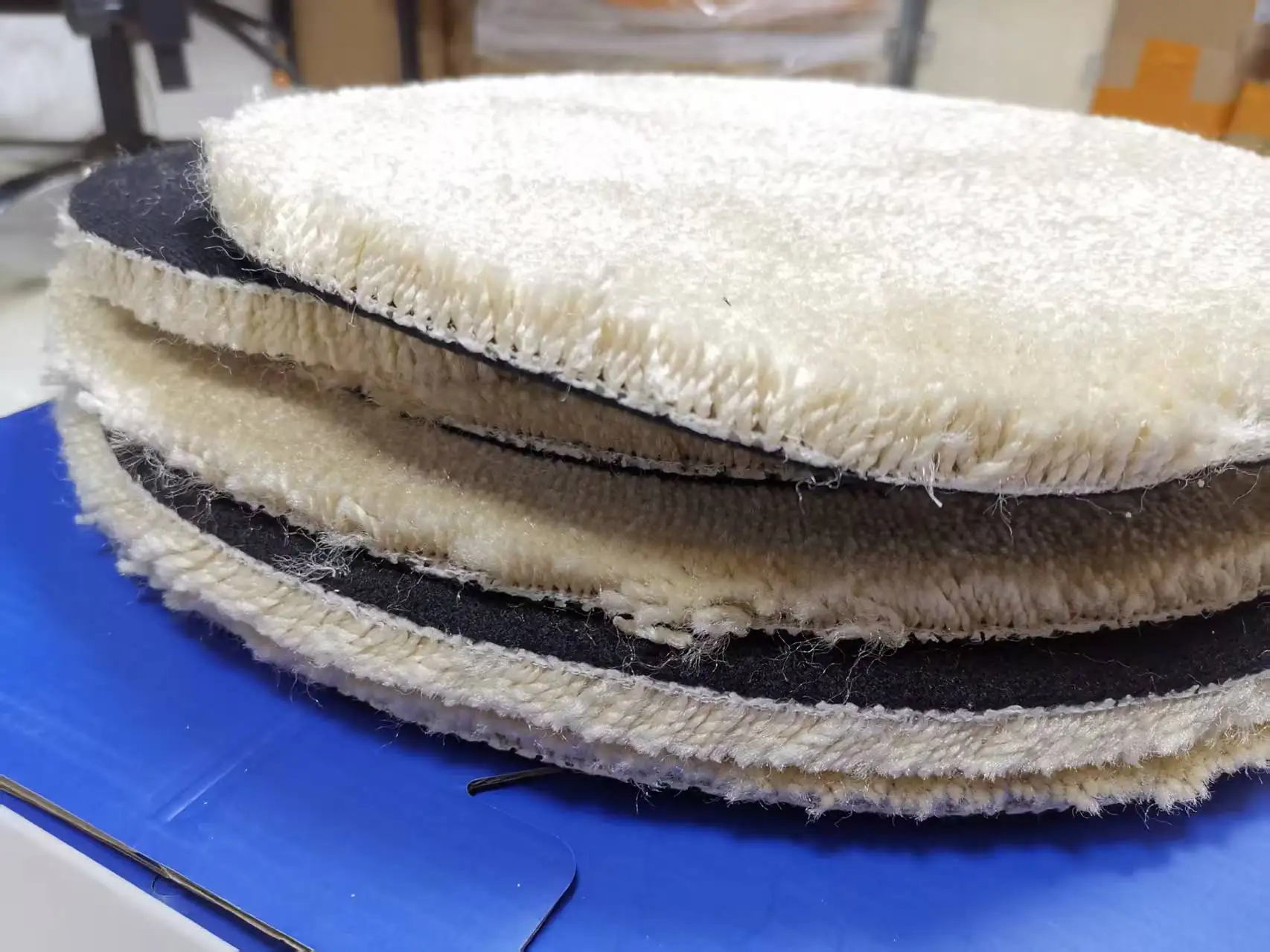 

Wool Polishing Blanket Mat for 1/2 Stations MINI Polishing Machine for TBK 938s 938F Refox IG17 Grinding Polisher Replacement