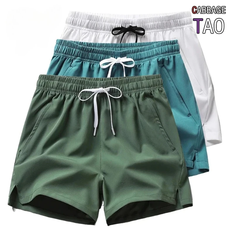

Mens Summer New Solid Casual Shorts with Side Pockets Lightweight Basic Short Pants Beach and Daily Streetwear for Men