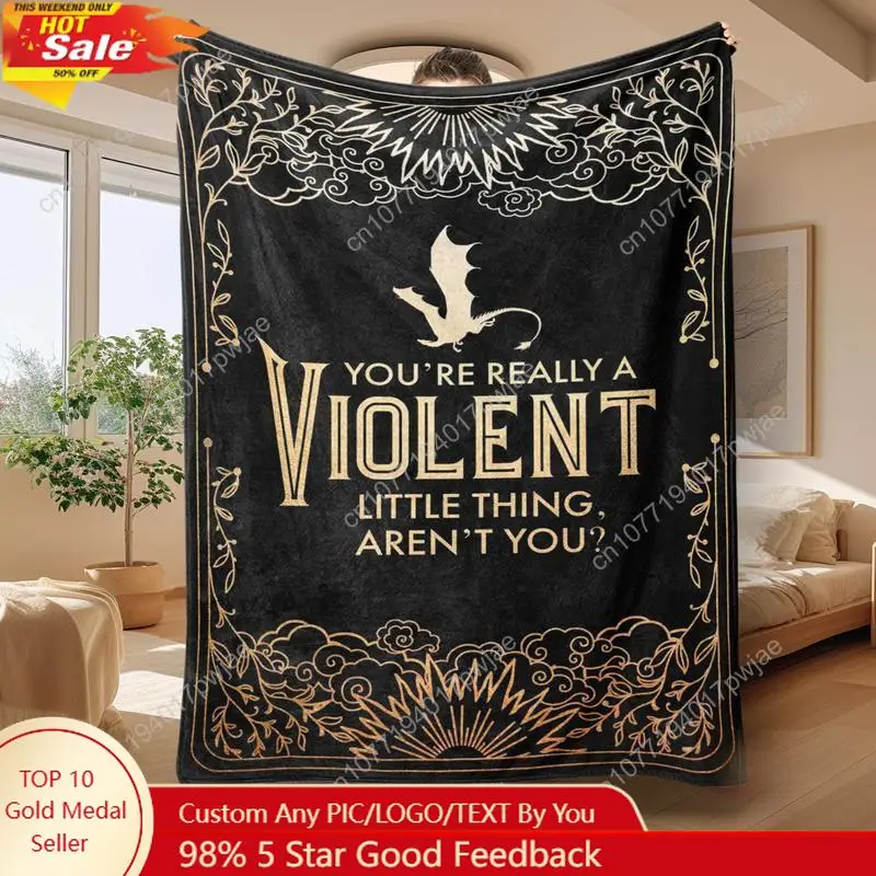 بطانية نمط التنين خمر التهم غرفة مكيفة ومريحة رمي قيلولة دافئة بطانيات مخصصة #1