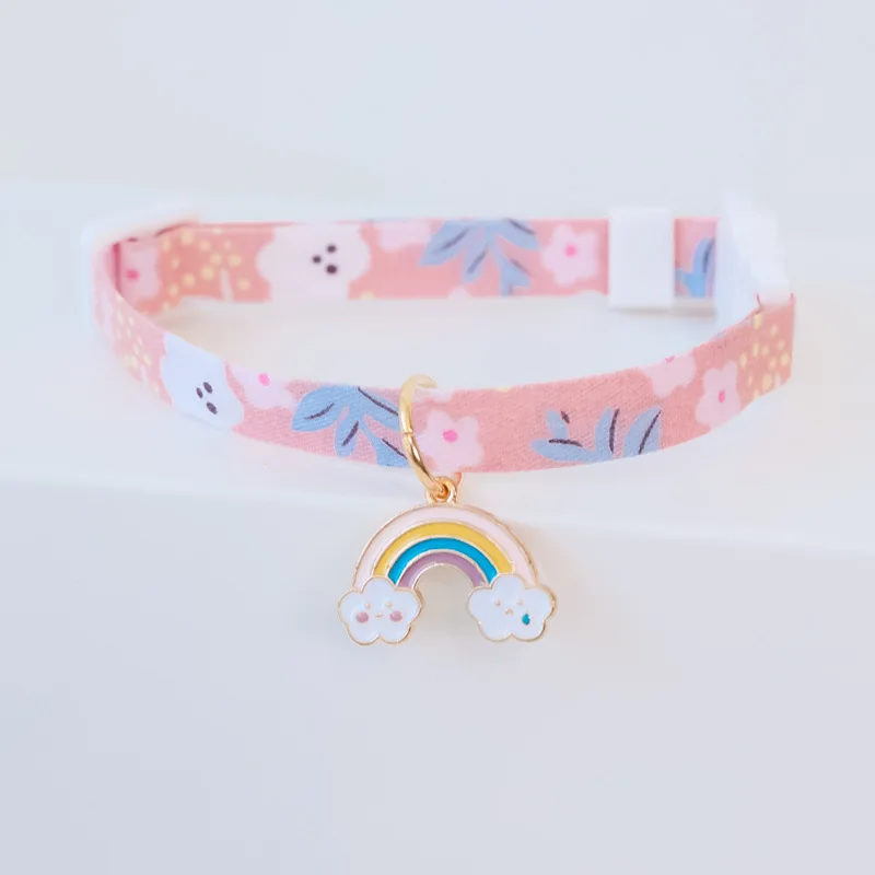 1PC Cute Kitten Collar Pet Cat Collars Breakaway Adjustable Cats Collar Puppy Collar Cat Pendant Puppy Cat Pet Supplies