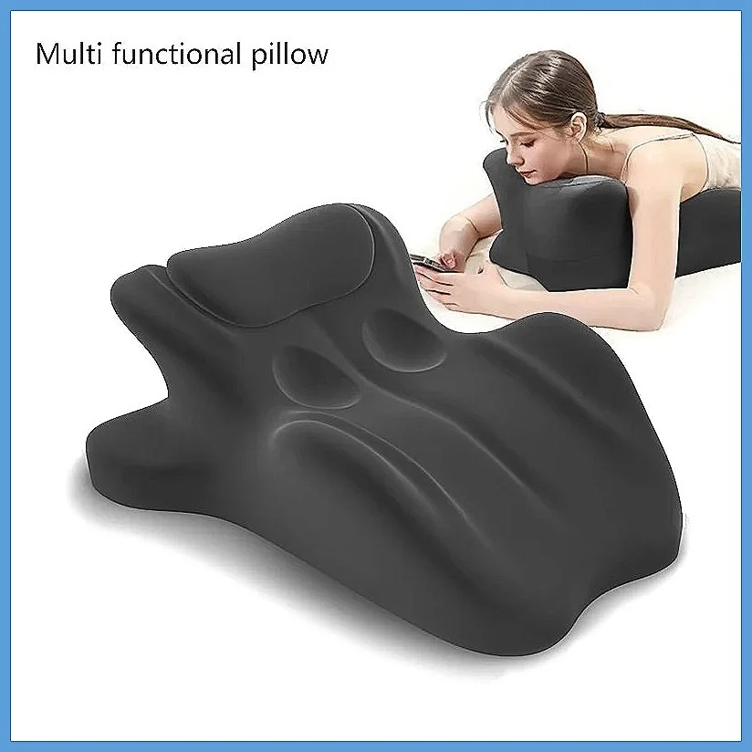 MultiFunctional Support Pillow for Reading, Adjustable Wedge Cushion Orthopedic Bed Pillow, Stomach Sleep Pillow for