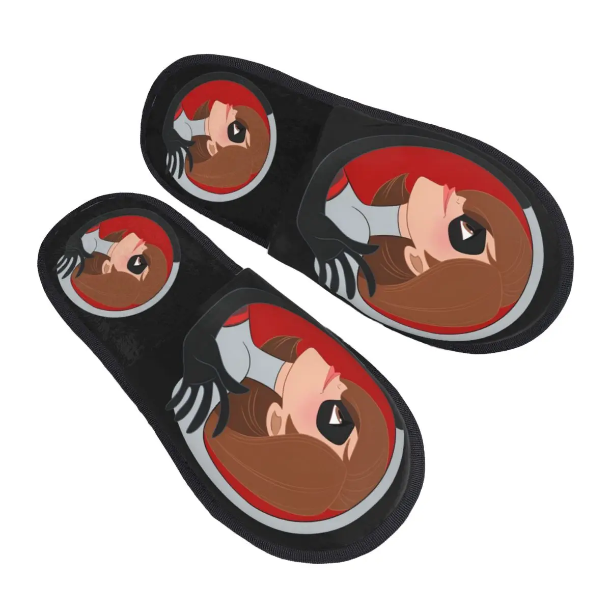 

Custom The Incredibles Guest Slippers for Bathroom Women Helen Parr House Slipper