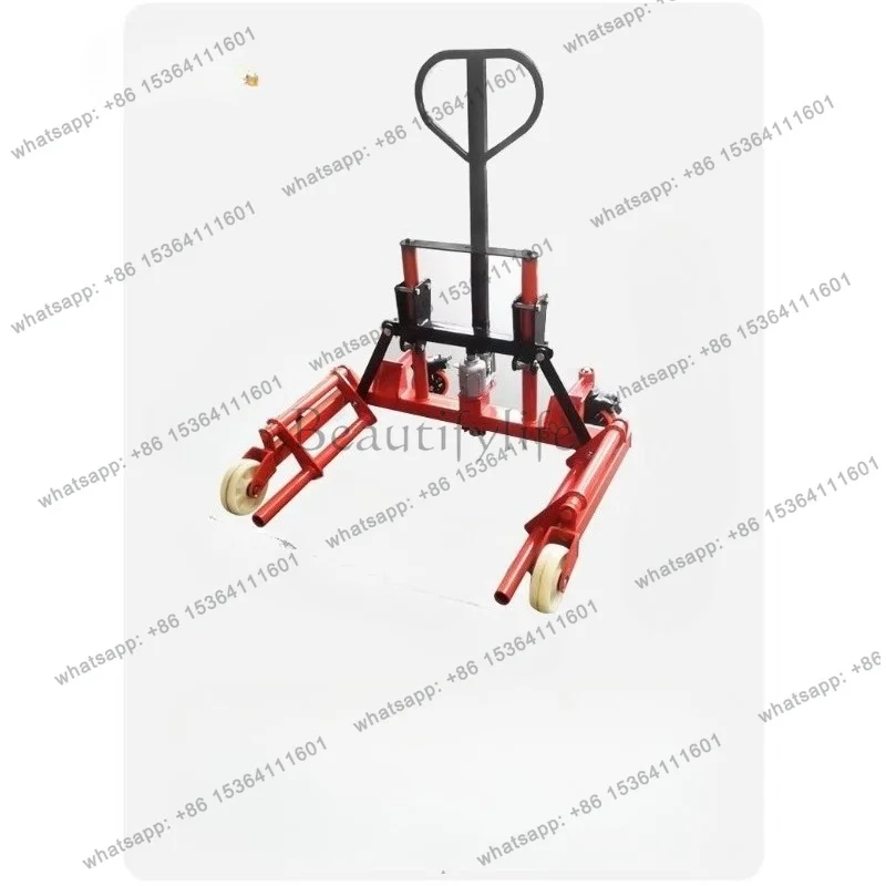 YJ B-1  Wheel-preserving Forklift Manual Hydraulic Tire Handler Wheel-preserving Tool Tire Removal Trailer Heavy-duty Two-wheel