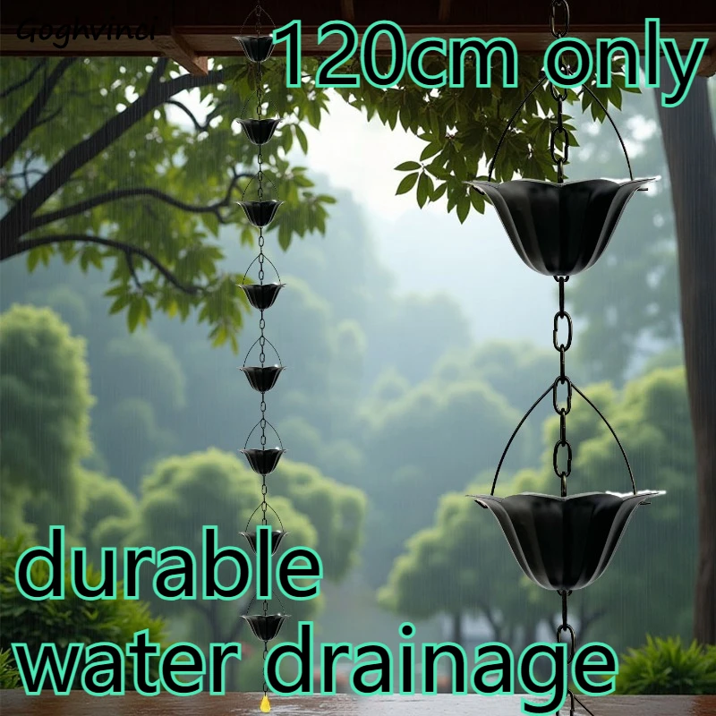 

Декоративные дождевые цепи-уловители воды для улицы: элегантные, прочные, красивые, с шумопоглощением, легкая установка, разноцветные