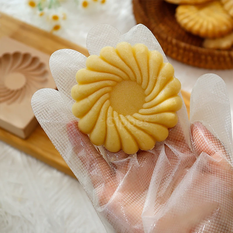 3D Wooden Cookie Cutter Moulds for DIY Baking, Engraved Embossed Biscuit Molds, for Gingerbread Fondant Christmas Baking Molds