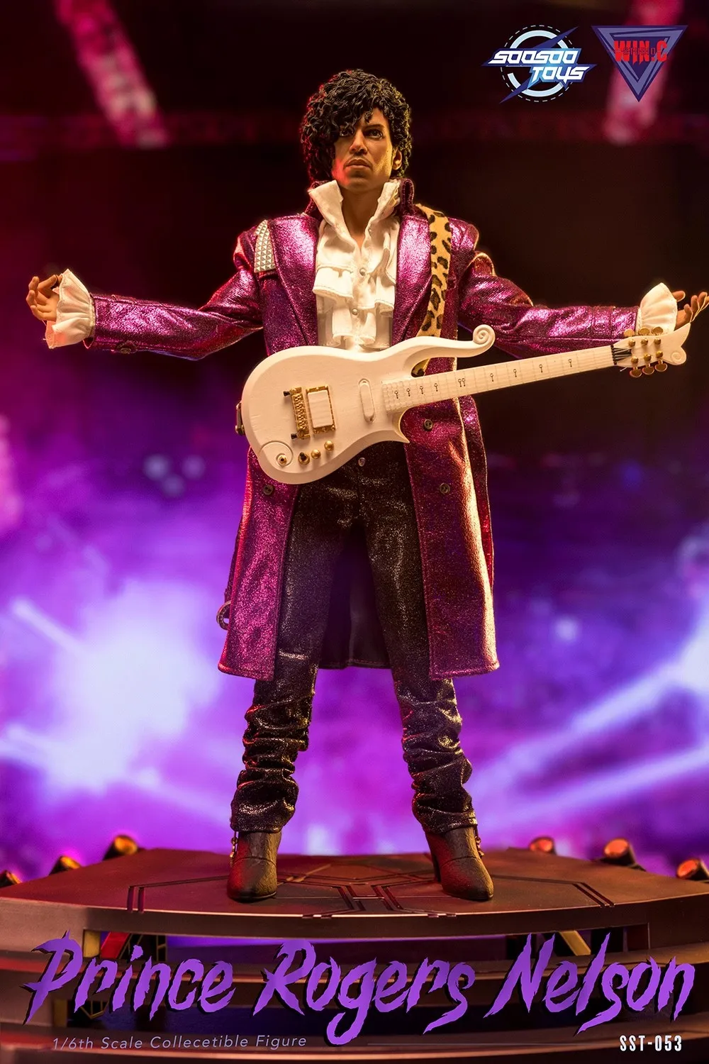 1/6 Soosootoys SST053 Handsome Guy Man Singer Prince with Guitar Platform Concert Full Set Moveable Action Figure Gift For Fans